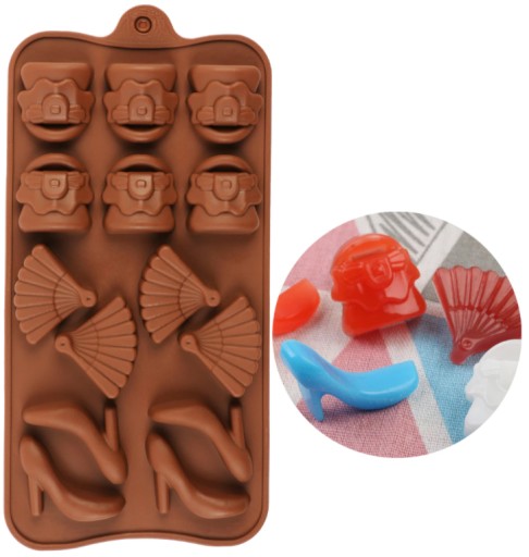 Silikónová forma na čokolády, vysoké podpätky, topánky, dekorácie
