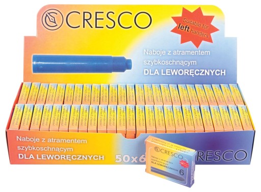 ATRAMENTOVÉ KAZETY PRE ĽAVORUKY CRESCO 6KS N