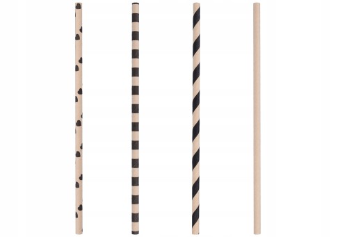 Papierové slamky na nápoje eco tubes 100. narodeniny