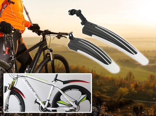 SADA BLATNÍKOV NA BICYKEL 2 MTB 24-26 čierne
