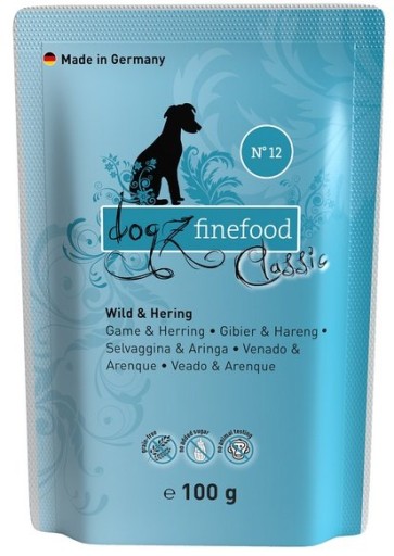 Dogz Finefood Classic N.12 Zverina a sleď 100g