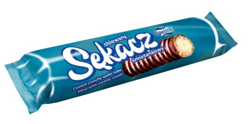 Sękacz tyčinka, obaľovaná KRÉMOVÁ oblátka s polevou, Apetitki Snack 38 g