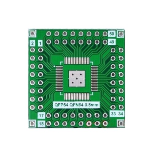 Adaptér QFP64 QFN64 QFP32 0,5 0,8 mm