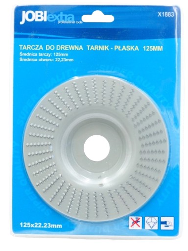 RAŠPLA Brúsny kotúč na drevo 125 mm, kovové zuby