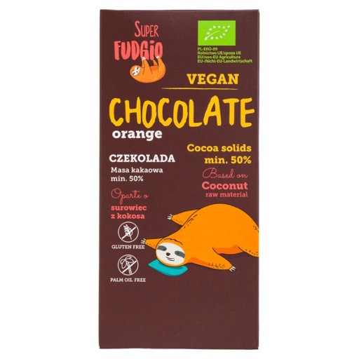 ORANŽOVÁ BEZLEPKOVÁ BIO ČOKOLÁDA 80 g - ME GUSTO (SUPER FUDGIO)