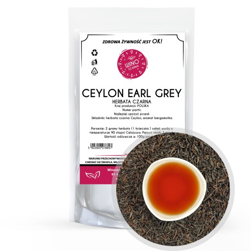 Čierny čaj Earl Grey Ceylon Srí Lanka - 100 g