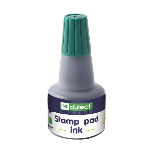 ŠTANDARDNÝ atrament na vodnej báze pre D.RECT STAMPS zelený 30 ml