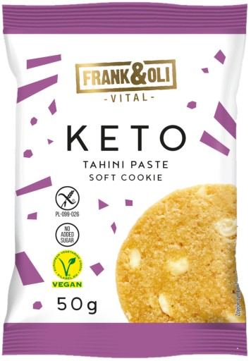 FRANK&OLI KETO Soft Cookie tahini pasta sezamová pasta 50g