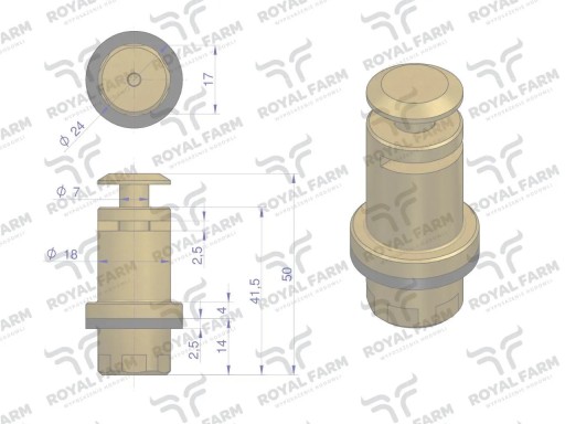 Kompletný ventil na pitie RF-20909015 RF-20909025 ROY