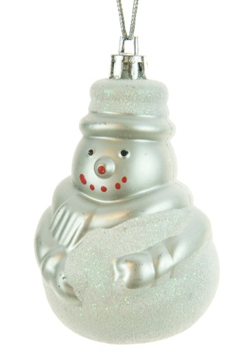 Ozdoby s príveskom snehuliaka Santa Claus, sada 6 ks.