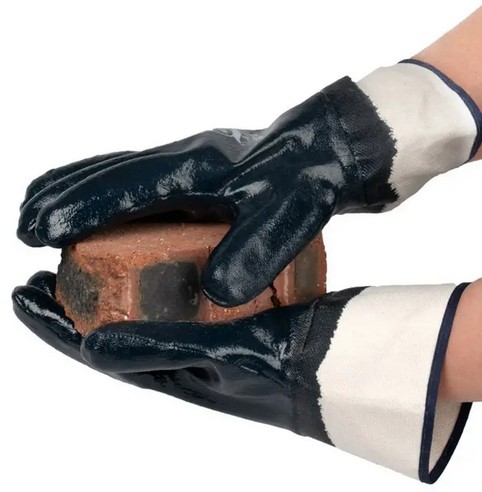 Pracovné rukavice STRONG Nitril, Jersey ODOLNÝ OLEJOM + ŤAŽKÝ NITRIL