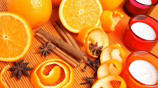 ORANŽOVÁ olejovosková sviečka vôňa 10ml