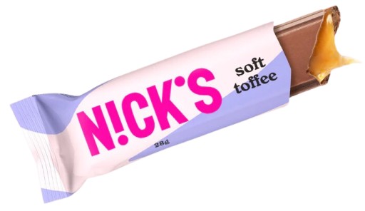 Nicks Soft Toffee Bar Chocolate-Toffee BEZ CUKRU fit 28g