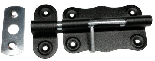 ZÁMEK UNIVERZÁLNY 75MM, ČIERNY PRÁŠKOVÝ ZÁMOK
