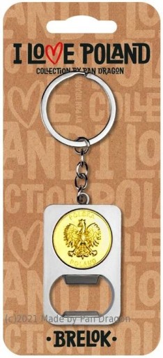 Otvárač na kľúčenky I Love Poland