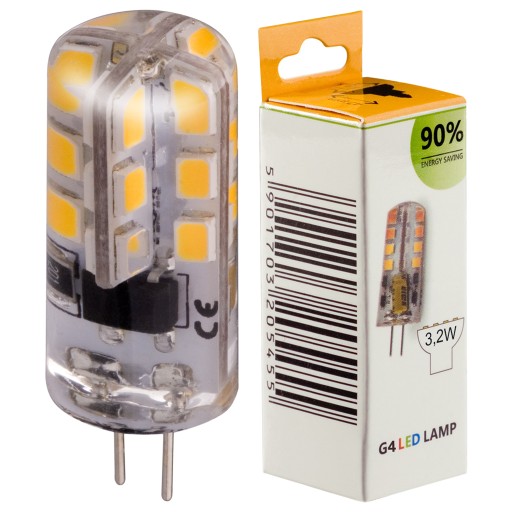G4 LED žiarovka 320lm 3,2W 12V DC SILIKON NEUTR