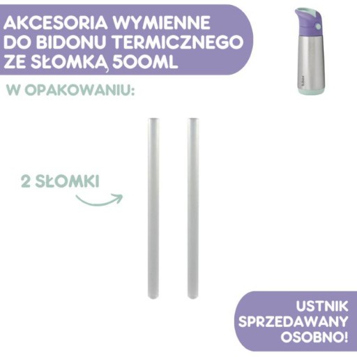 Sada slamiek pre Didon Thermal skúmavky 500 ml 2