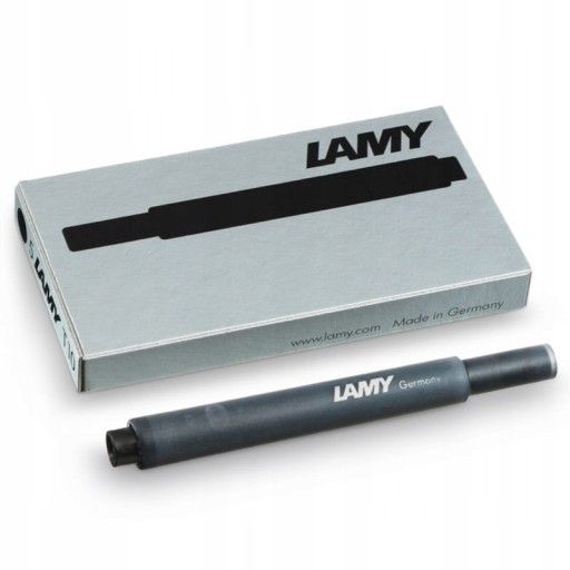 Čierne kazety Lamy T10, balenie po 5 ks