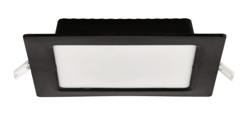 LED stropné svietidlo, zápustné, zápustné, 12W, 1200lm, 4000K, čierne
