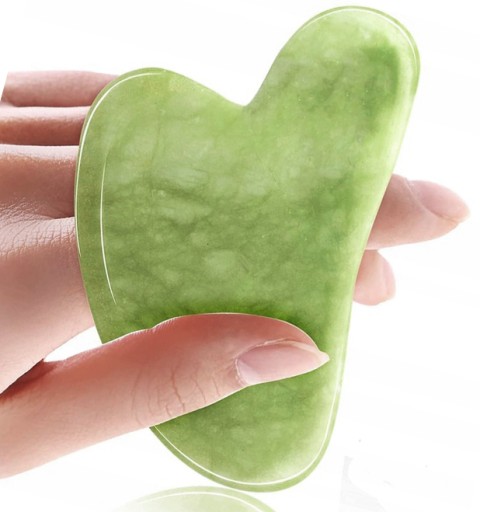 GUA SHA MASÁŽ TVÁR MASÁŽNA DOSKA prírodný jadeit