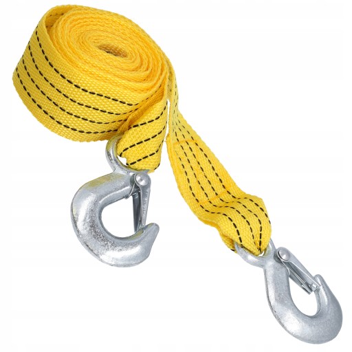 Ťažný popruh, ťažné lano do auta na hák, ťažné lano 3M, 3 tony