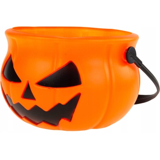 Halloween tekvicový košík, vedierko, taška, nádoba na sladkosti