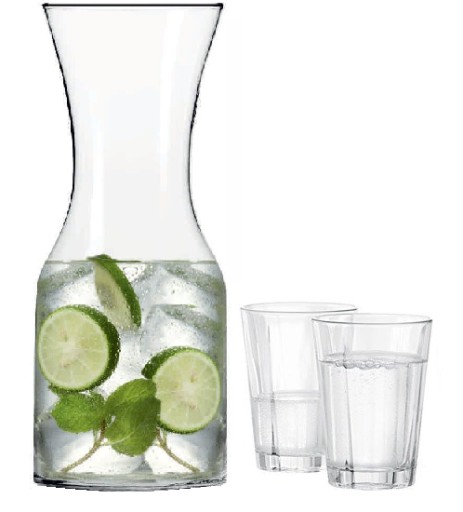 KROSNO PURE Sklenená karafa 900 ml