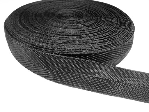 Orezávacia páska 2cm 20mm HERRINGBONE čierna