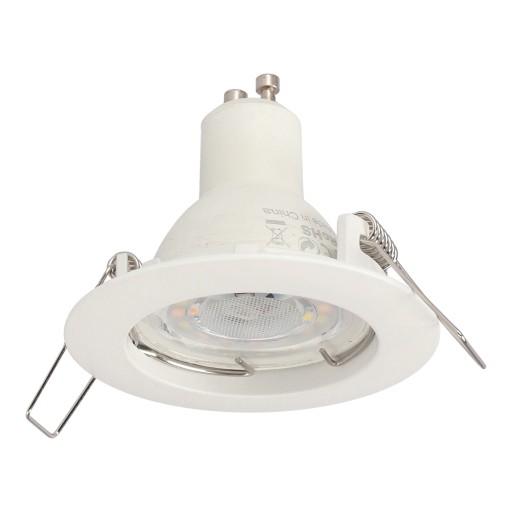 SET HALOGÉNOVÉ SVETLÁ + GU10 LED KRUH BIELY