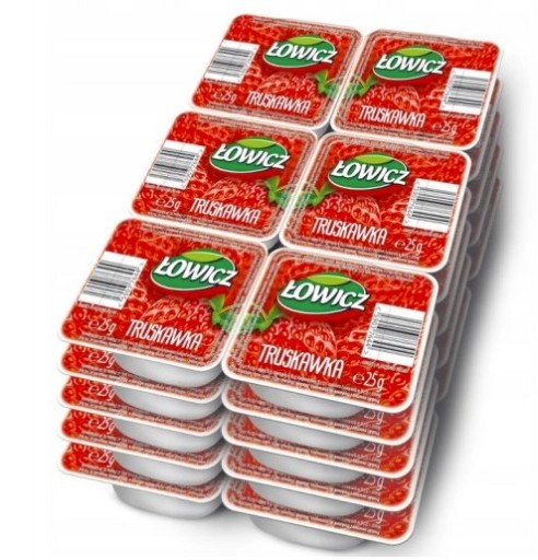 Łowicz Džem s príchuťou Jahoda Porcia blister 30 x 25 g