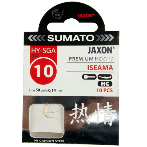 10ks háčiky HÁČKY S NÁväzcami SUMATO jaxon ISEAMA 10 plotica