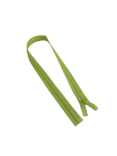 Zips, SAMOSTATNÝ Zips, KRYTÁ ČIPKA 60cm # SVETLOZELENÁ