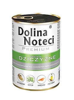 Dolina Noteci Prémiové mokré krmivo pre psov bohaté na zverinu, 400 g