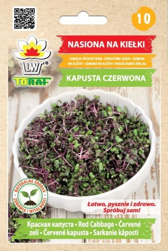 SEMIENKA ČERVENEJ KAPUSTY NA KLÍČKY TORAF 10g