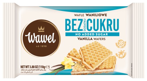 Vanilkové oblátky bez pridaného cukru Wawel 110g
