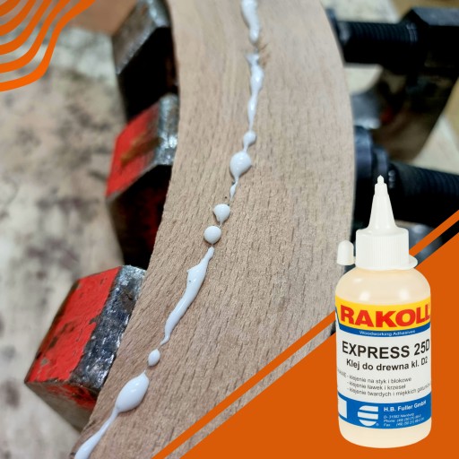 RAKOLL expresné lepidlo 25D 0,125kg 125g tvrdé drevo Wikol D2 žlté sil.