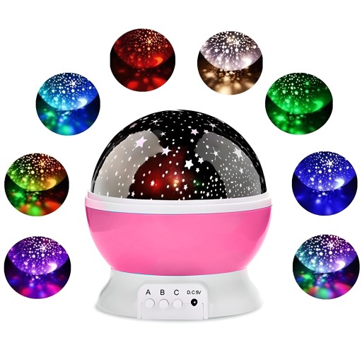 ROTAČNÁ NOČNÁ LAMPA STARS SKY PROJECTOR 2v1