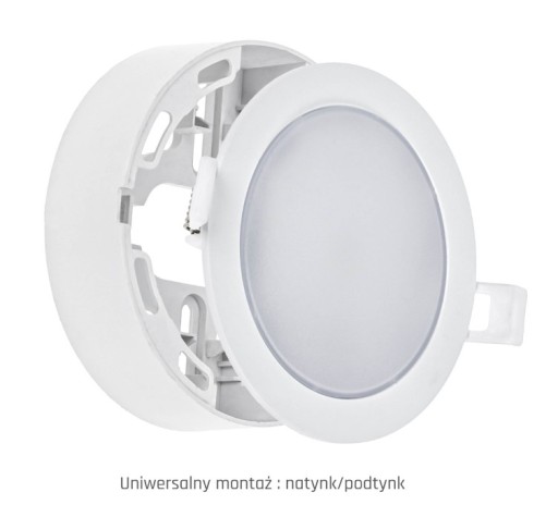 Prisadené LED stropné svietidlo 2v1 okrúhle 6W 3000K 750lm IP20