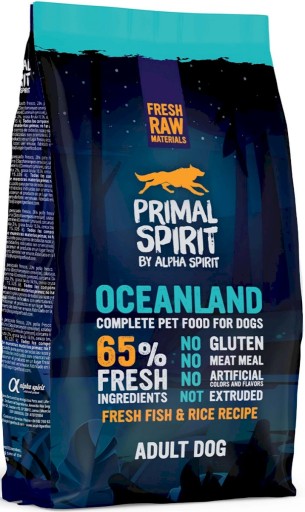 PRIMAL SPIRIT Oceanland 65% čerstvý dospelý pes 1kg