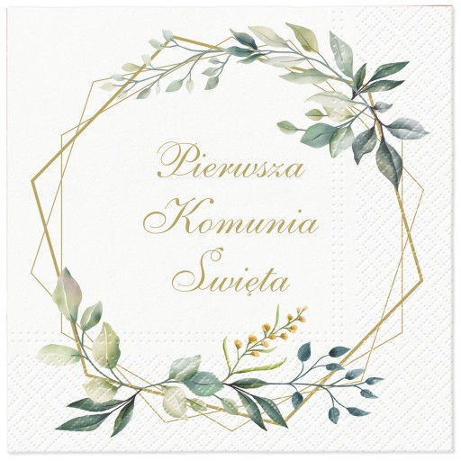 Boho hostie papierové obrúsky Sväté prijímanie