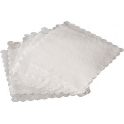 BRÚSKY ZAPEČENÉ, BIELY, OBRUŠKY ZAPEČENÉ, BIELY 17x17cm (400) ČERVENÝ PLAST