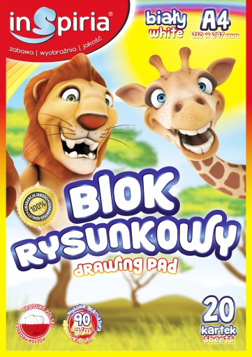 Školská podložka na kreslenie Inspiria A4/20 7758