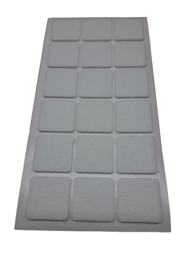PLSTENÉ PODLOŽKY PRE BIELÝ NÁBYTOK 30X30 PREMIUM