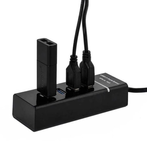 USB HUB 4-PORTOVÝ ROZDEĽOVAČ RÝCHLY USB 3.0 ROZBOČOVAČ 4 PORTY 5 Gb/s