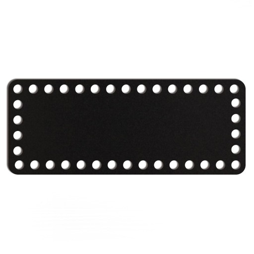 čierny základný košík dno 10x25cm HDF obdĺžnik