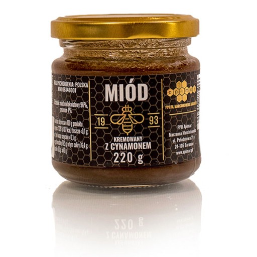 KRÉMOVÝ MED so škoricou 220g POĽSKO do čaju