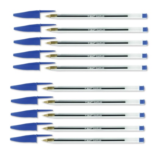 BiC Cristal guľôčkové pero 0,4 MM MODRÉ permanentné 10 ks