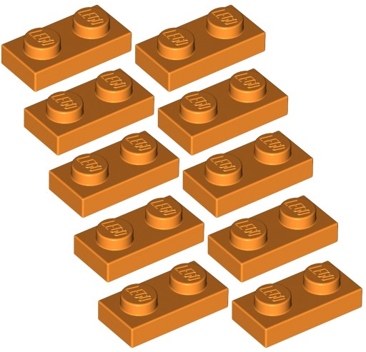 LEGO Tanier 1x2 Orange (3023/4177932) 10ks