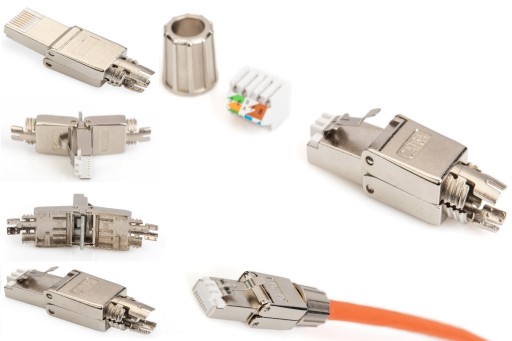 Zástrčka RJ45 cat.6A, bez náradia, tienený DIGITUS