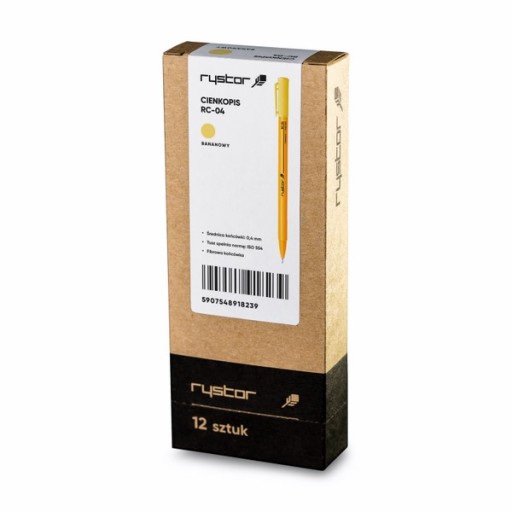 RYSTOR Fineliner školská kancelária RC-04 BANANA